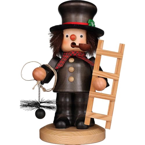 Christian Ulbricht Chimney Sweep Smoker - Handcrafted German Decor - 19 cm