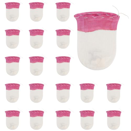 20 Pieces Propane Lanterns Mantles Gas Lamp Mantles Gas Lantern Mantles Propane Lantern Covers Mantles U-Shape Gas Lamp Mantles for Outdoor Camping Lantern (Pink)