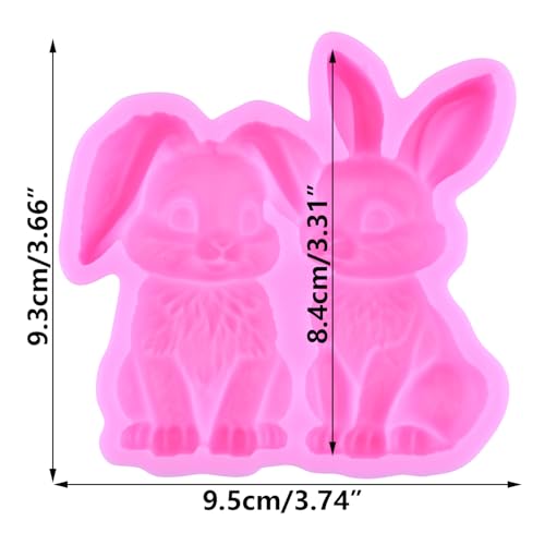 Easter Bunny Silicone Fondant Mold for Cake Decorating