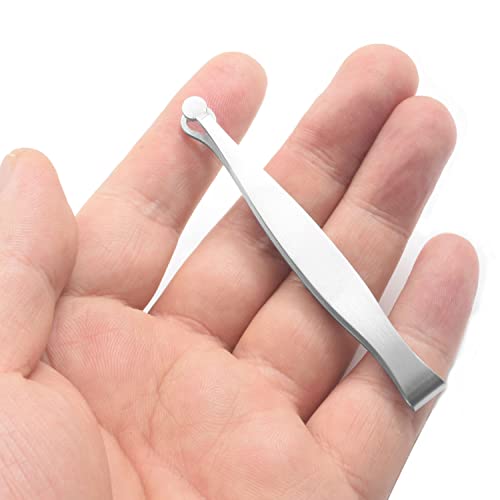 Precision Nose Hair Tweezer Stainless Steel Round Head Grooming