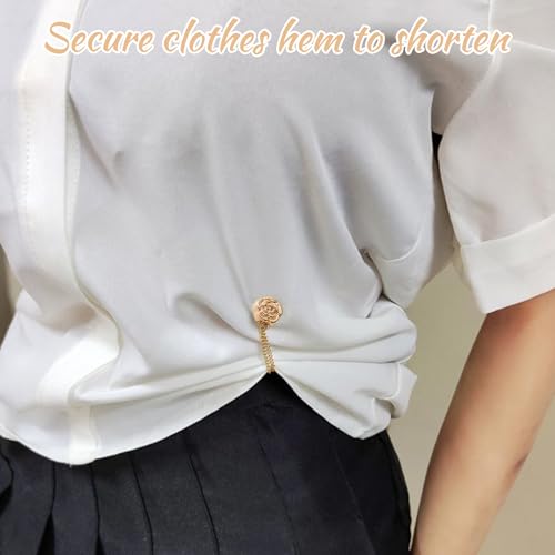 24 PCS Clothing Cinch Clips - Multi-Function Hem Pins for Shirts & Pants