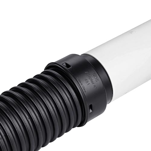 NDS 4 Inch HDPE Corrugated Adapter Spigot x Hub Drainage Connector