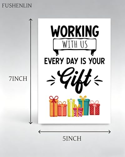 Funny Coworker Birthday Card - 5x7 Humorous Office Greeting Card with Envelope