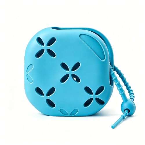 Blue Shower Steamer Tray with Suction Cup Hook - Reusable Aromatherapy Holder