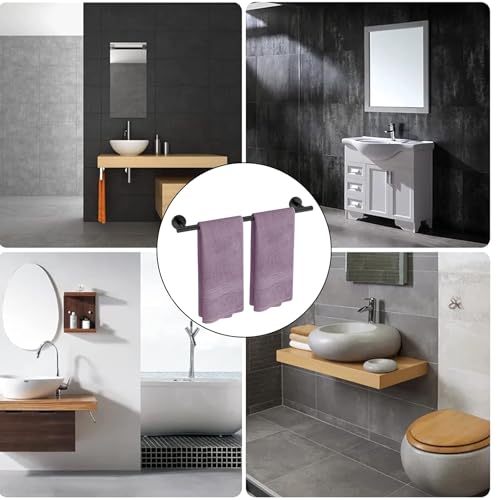24" Brushed Nickel Towel Bar - Wall Mounted Stainless Steel Rack