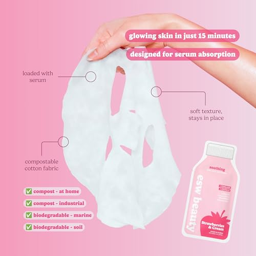 ESW Beauty Strawberries & Cream Soothing Face Mask 1 Pack