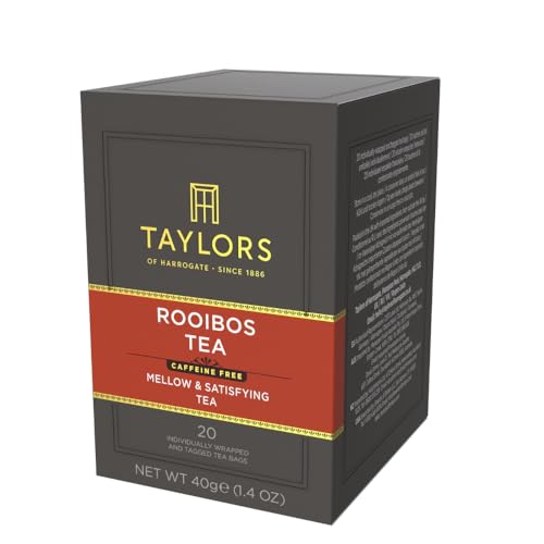 Taylors of Harrogate Rooibos Tea, Caffeine-Free Herbal Infusion, 40 Count
