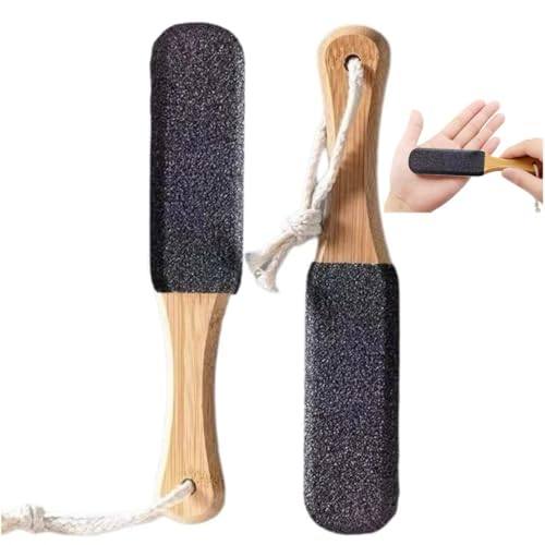 Wooden Foot File and Pumice Stone Callus Remover for Cracked Heels