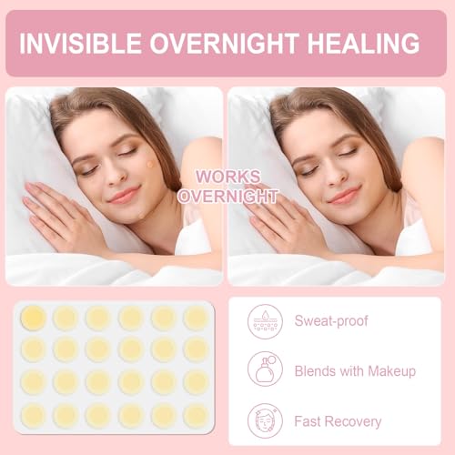 Vathery 3-Step Pimple Patch Kit with Microdart & Hydrocolloid Zit Covers