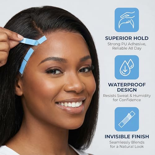 Woerma 36PCS Double Sided Wig Tape Waterproof Strong Hold for Lace Wigs