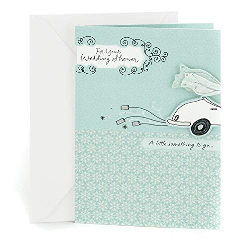 Hallmark Wedding Shower Greeting Card - Get-Away Car Design
