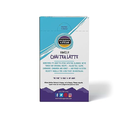 Oregon Chai Vanilla Dry Chai Latte Mix - 48 Packets