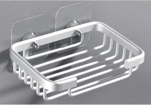 Stainless Steel Soap Holder - Adhesive No-Drill Shower Wall Soap Shelf