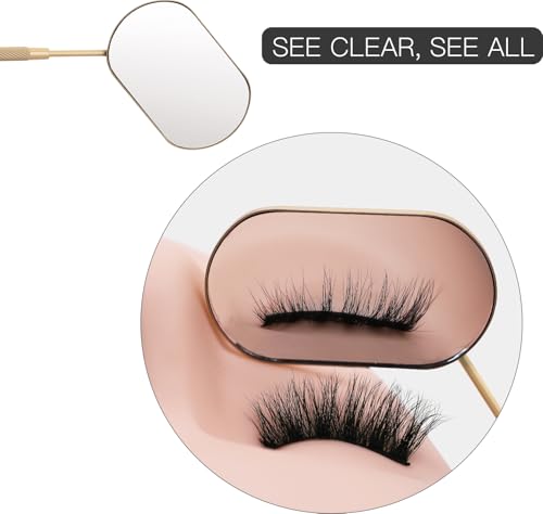 Pretty Memory Large Lash Mirror for Eyelash Extensions - Skin Color