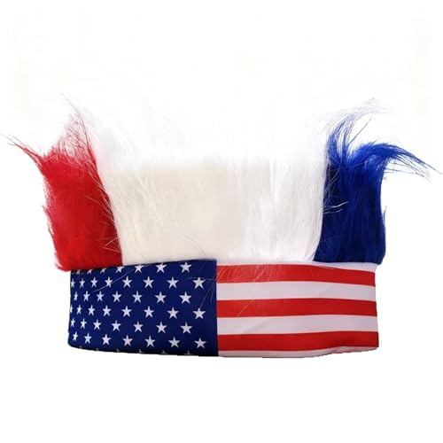Patriotic USA Flag Headband - Red White & Blue Costume Hair