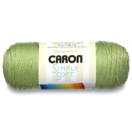 Caron Simply Soft Yarn, 6oz Pistachio - 100% Acrylic, Machine Washable