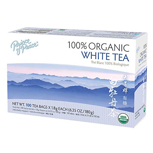 Prince of Peace Organic White Tea 100 Count - Antioxidant Rich