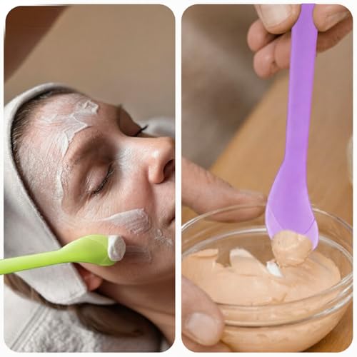 6 Pcs Plastic Makeup Spatulas Reusable Cosmetic Cream Scoops for Lotions