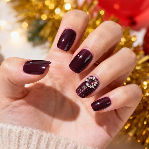 Goolich Burgundy Gel Nail Polish 0.5 Fl Oz HEMA Free Wine Red Soak Off