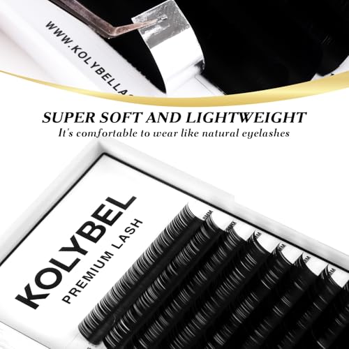 Kolybel Classic Lash Extensions 0.07 C Curl 13-20mm Mixed Silk Eyelash Trays