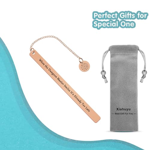 Dungeon Master Engraved Stainless Steel Bookmark DND Gift for RPG Fans