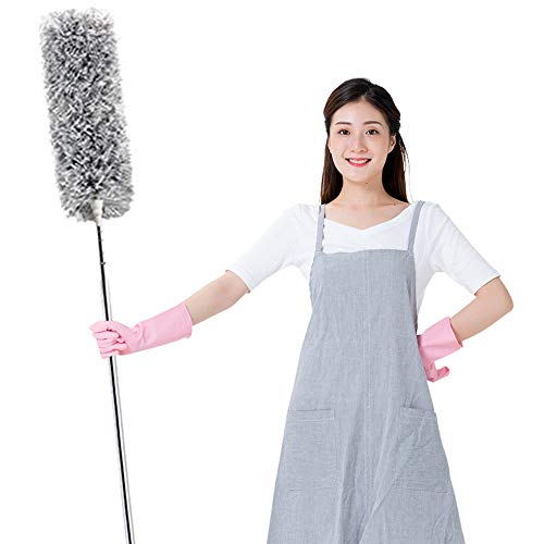 KPOKPO 100-Inch Extendable Microfiber Duster with Telescopic Pole
