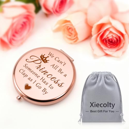 Funny Inspirational Compact Mirror Gift for Women, Friends, and Coworkers