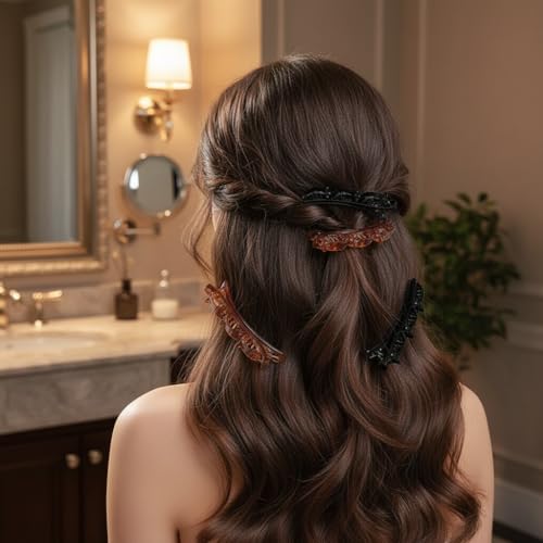 NexusPulse 6Pcs Double Layer Twist Hair Braider & Headband Set
