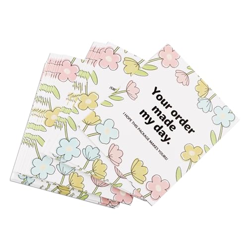 160-Pack Floral Thank You Cards for Small Business - 3" x 3.5" Packaging
