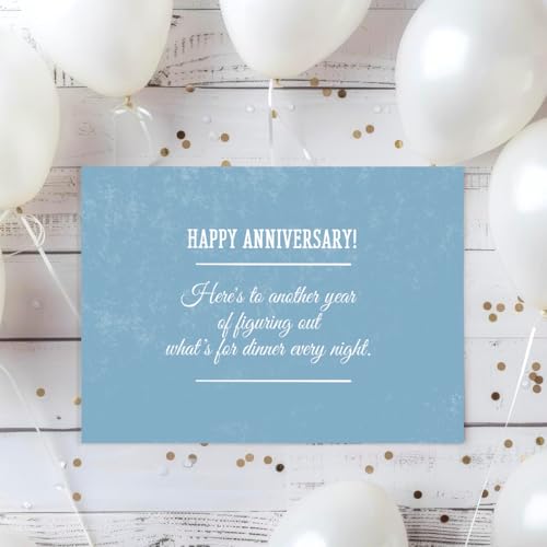 Funny Anniversary Card for Couples - Humorous & Heartfelt