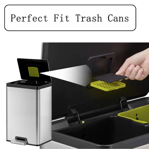 8 Pack Activated Carbon Trash Can Filters for EKO & Simpli-Magic Bins - Odor Control