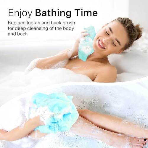 Yiclick Exfoliating Washcloth Towel - 2PCS Body Scrubber for Smooth Skin