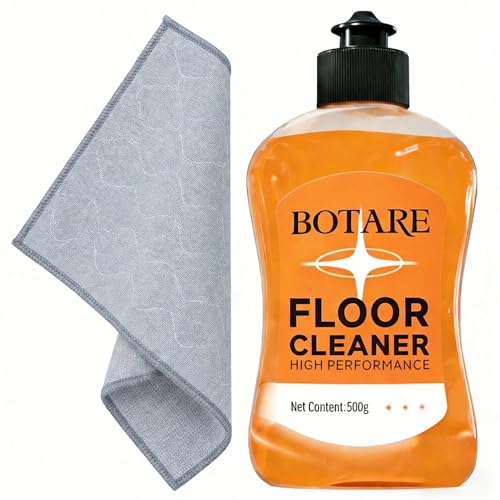 Botare Orange Floor Cleaner Liquid with Cleaning Cloth - 17.6 Fl Oz
