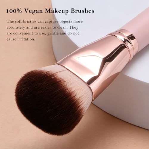 AILNSX Large Foundation Brush - Soft Dense Makeup Brush for Liquid, Cream & Powder