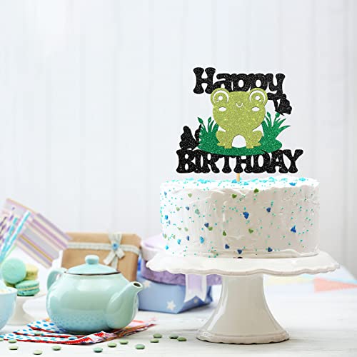 Frog Birthday Cake Topper - Cute Party Decor for Kids