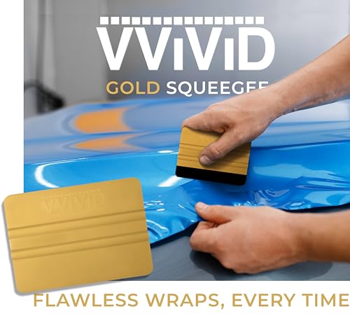 VViViD Gold Vinyl Wrap Squeegee - Durable Tool for Car Wraps