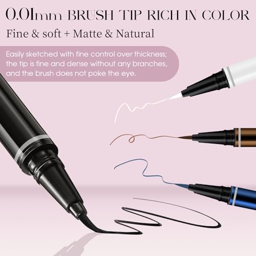 FADLASH Waterproof Liquid Eyeliner Pen - Black Matte Smudge-Proof