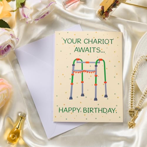 Funny Birthday Card for Men and Women - Unique Humor Greeting Card