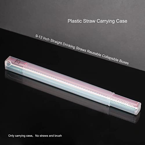 Reusable Collapsible Straw Carrying Case - 3 Pack for Travel