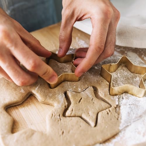 Stainless Steel Moon and Star Cookie Cutters Set - 2 Pcs