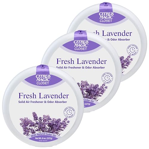 Citrus Magic Fresh Lavender Closet Air Freshener Solid 8oz - Pack of 3