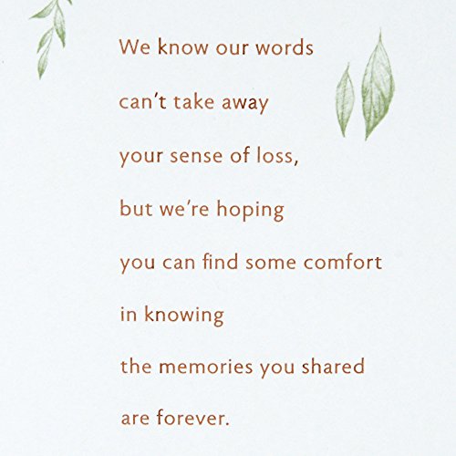 Hallmark Sympathy Card with Gold Foil Agate Design - Our Hearts Are With You
