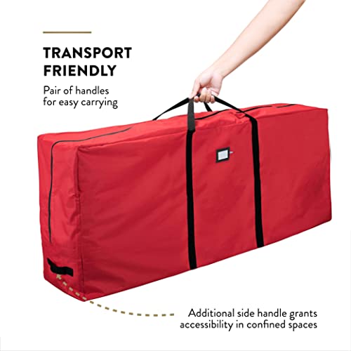 7.5 Ft Christmas Tree Storage Bag with Accessories - Oxford Red