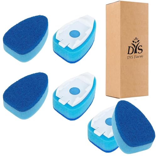 Dish Wand Sponge Refills - 6 Non-Scratch Replacement Heads