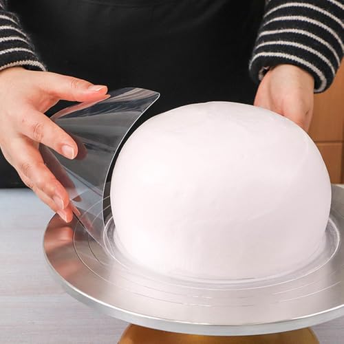 Flexible Cake Smoother Set - 5 Transparent Scrapers for Perfect Icing