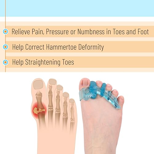 DR. JK Gel Toe Separator and Bunion Corrector - 1 Pair Wide