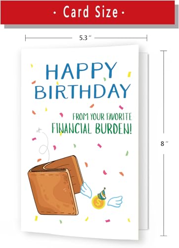Funny Birthday Card for Dad & Mom - Humorous Gift from Kids