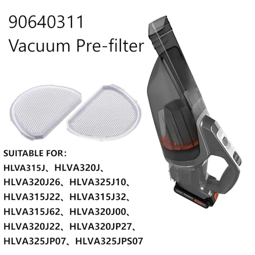 2 Pack Handheld Vacuum Cleaner Filter Compatible with Black & Decker