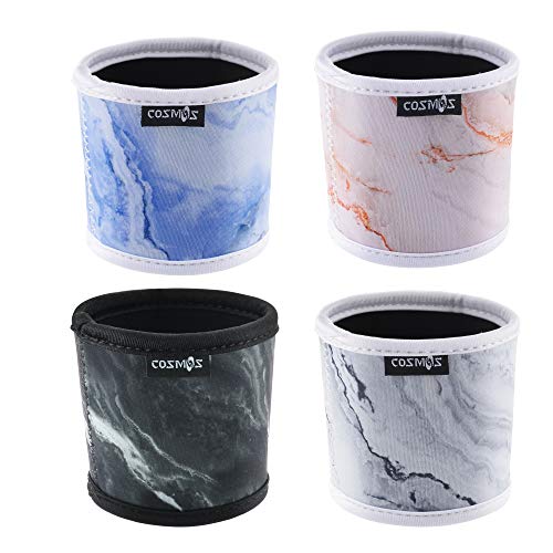 Marble Pattern Coffee Mug Sleeve Insulator - 4 Pcs Neoprene Set