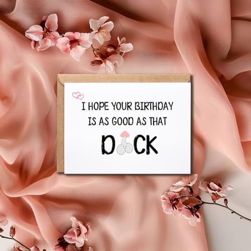 Humorous Birthday Card for Boyfriend | I Hope Your Birthday Is As Good As That Dick